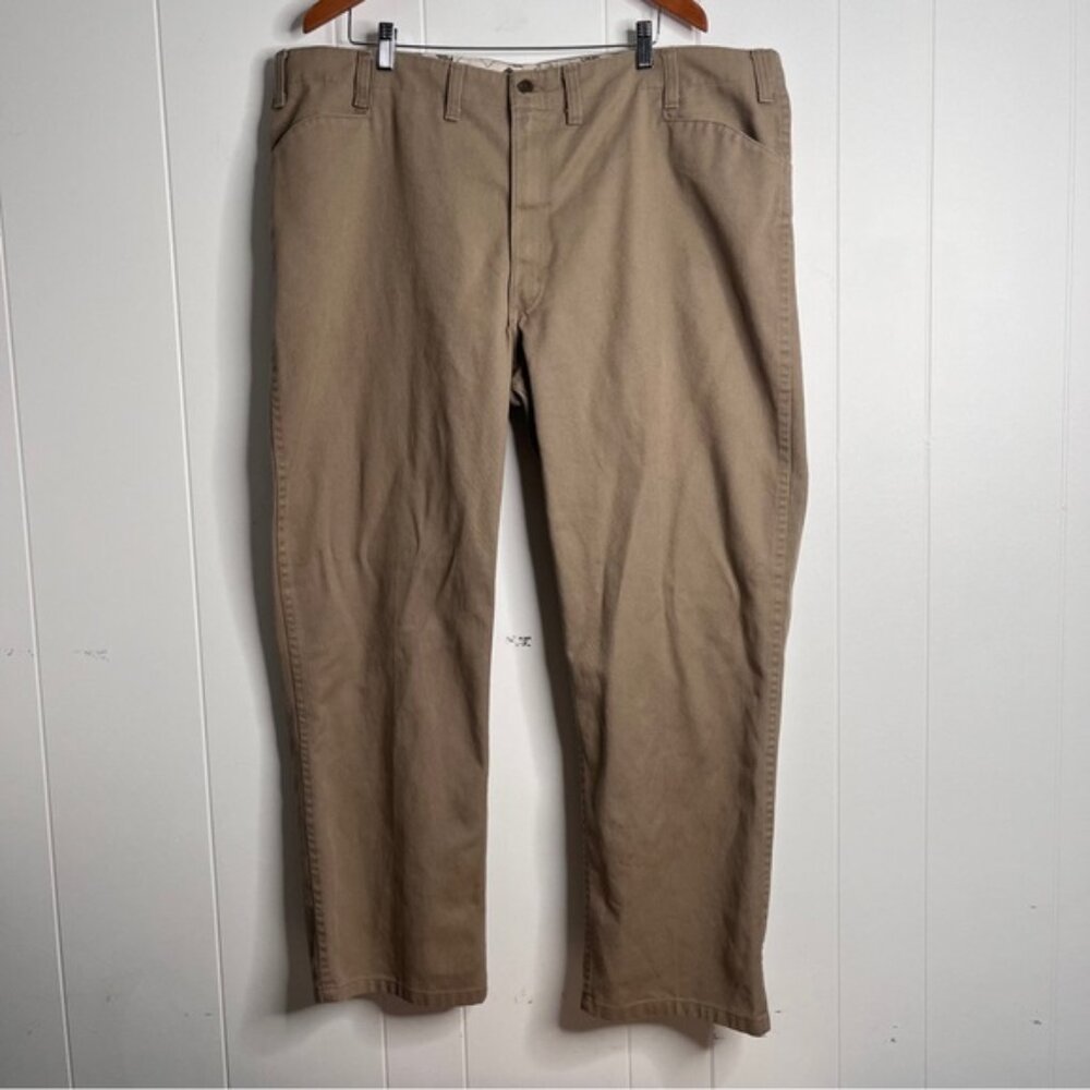 Ben Davis 46x31 Gorilla Cut Pants Tan Chinos Workwear Worn cut K707